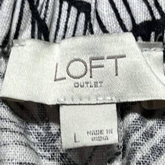 Loft Outlet Black & White Mini Short Skirt - Picture 5 of 7